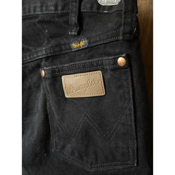 Wrangler Men's Cowboy Cut® Original Fit Shadow Black Jeans 13MWZWK 34x32 - Picture 3 of 5